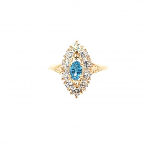 BAGUE MARQUISE OVALE TURQUOISE