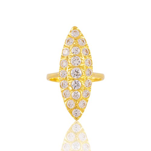 BAGUE MARQUISE OZ BLANC