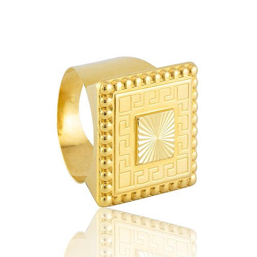 BAGUE BISCUIT CARRE