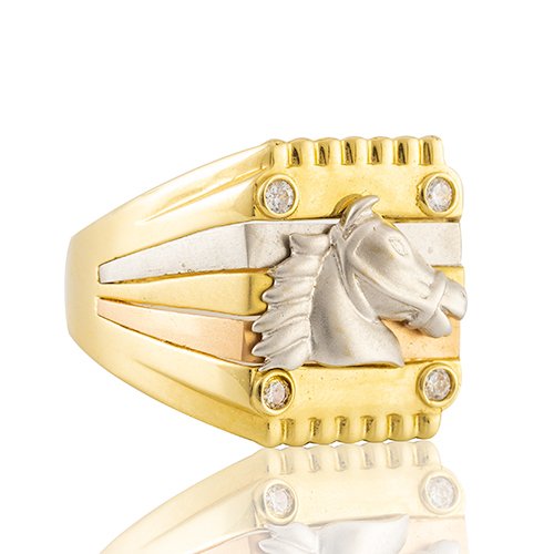BAGUE CHEVAL 3 ORS
