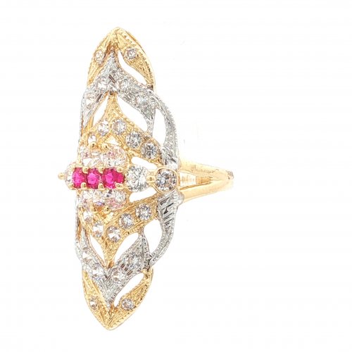 BAGUE MARQUISE 2 ORS