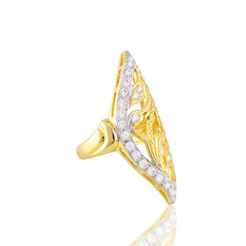 BAGUE MARQUISE FEUILLE