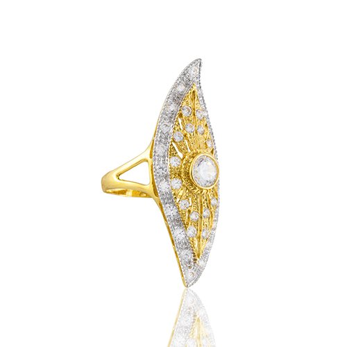 BAGUE MARQUISE GRANDE FEUILLE