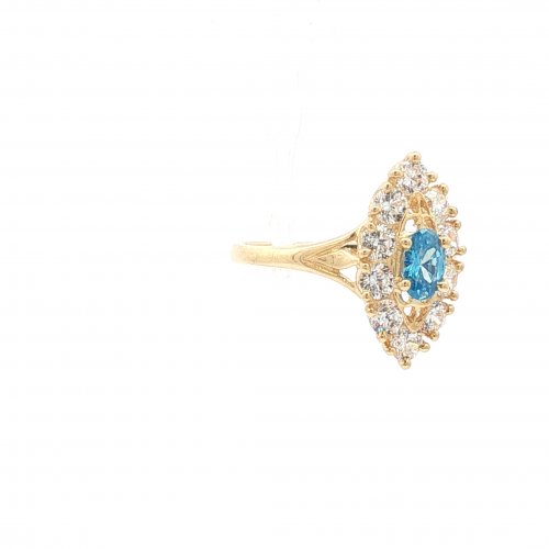 BAGUE MARQUISE OVALE TURQUOISE
