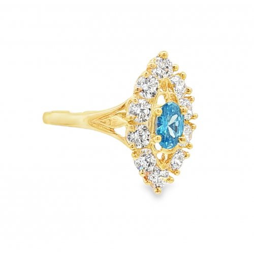 BAGUE MARQUISE OVALE TURQUOISE