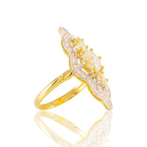 BAGUE MARQUISE OZ BLANC