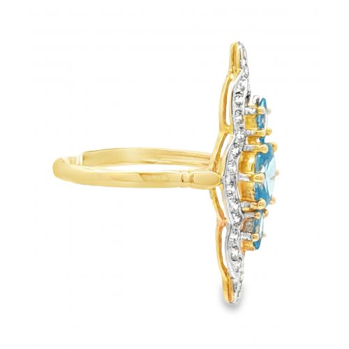 BAGUE MARQUISE OZ TURQUOISE