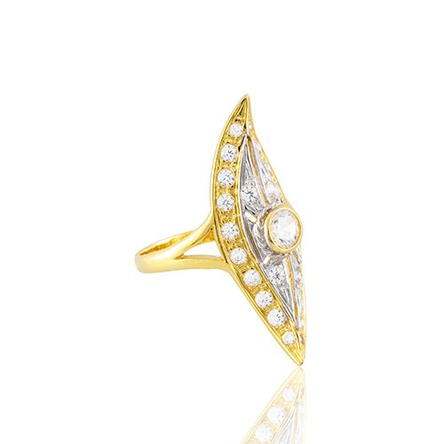 BAGUE MARQUISE PETITE FEUILLE