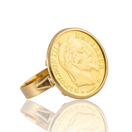 Bague cheap pièce or