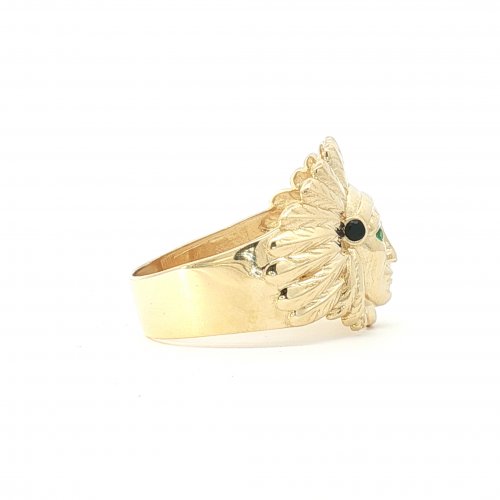 BAGUE TETE D'INDIEN