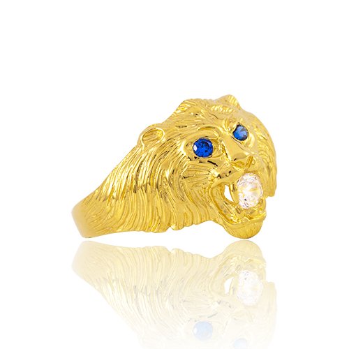 BAGUE TETE DE LION PETIT MODÈLE 