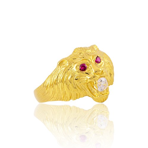 BAGUE TETE DE LION PETIT MODÈLE 