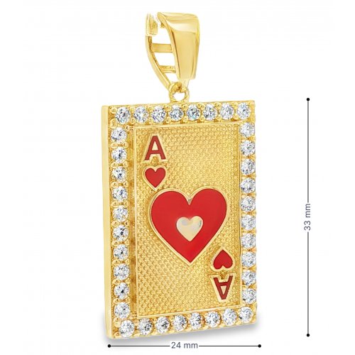 PENDENTIF AS DE COEUR