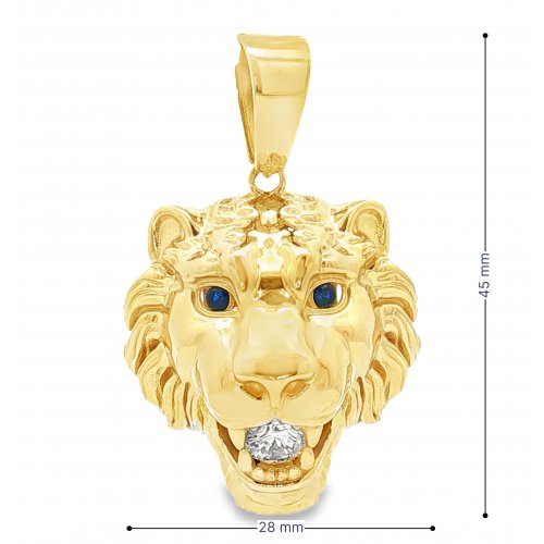 PENDENTIF TETE DE LION