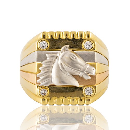 BAGUE CHEVAL 3 ORS