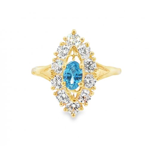 BAGUE MARQUISE OVALE TURQUOISE