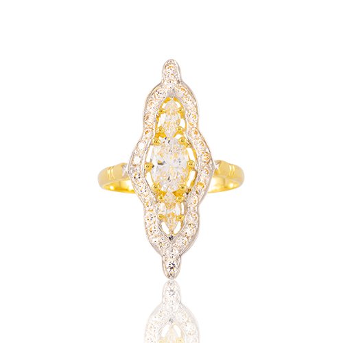 BAGUE MARQUISE OZ BLANC