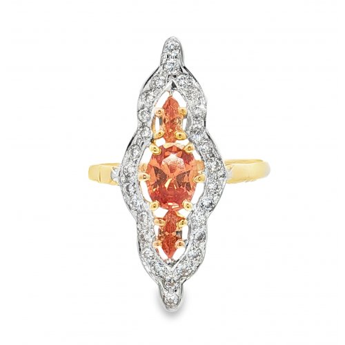BAGUE MARQUISE OZ ORANGE