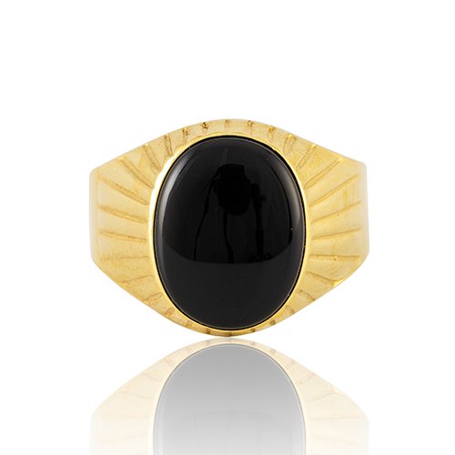 BAGUE ONYX OVALE