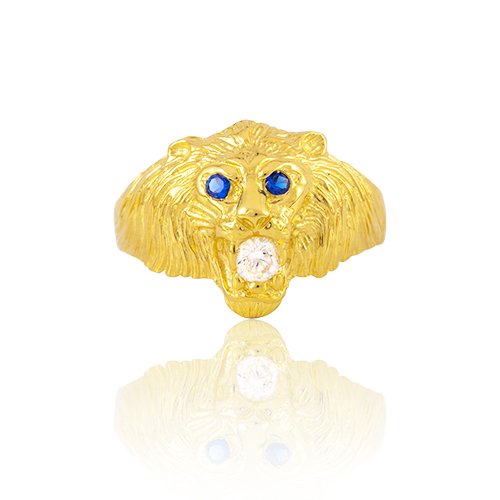 BAGUE TETE DE LION PETIT MODÈLE 