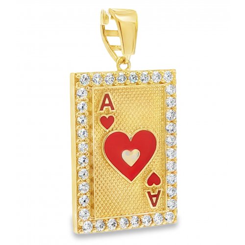 PENDENTIF AS DE COEUR
