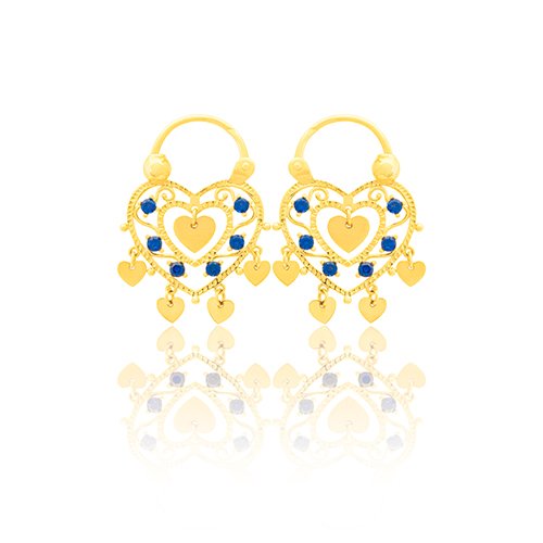 SAVOYARDE COEUR ENFANT OZ BLEU 20 MM