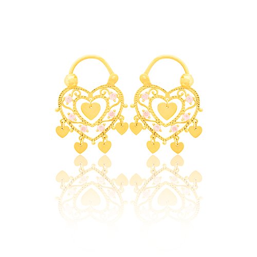SAVOYARDE COEUR ENFANT OZ ROSE 20 MM
